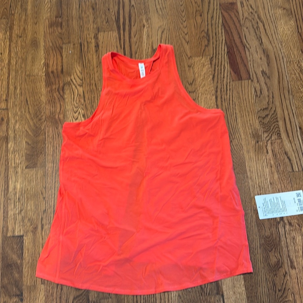 Lululemon Sz12 NWT All Tied Up Tank - coral